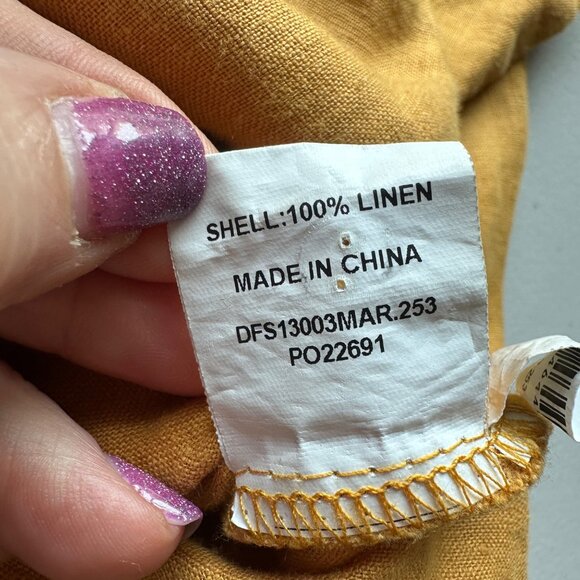 Dissh Maxie Linen Shirt Playsuit Romper Womens Size 6 Resortwear Minimalist Vaca - Picture 9 of 12